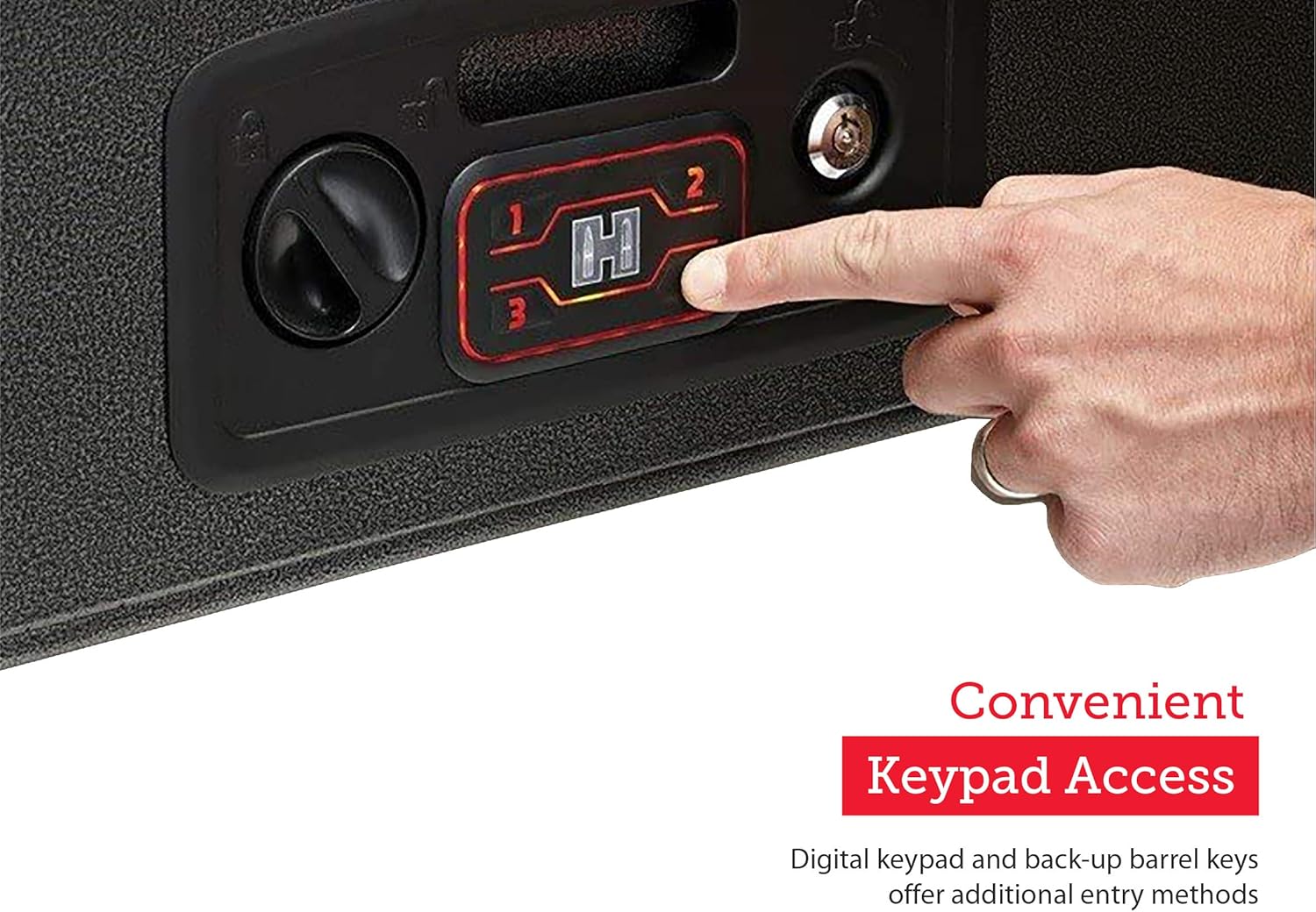 Hornady RAPiD Safe AR Gun Locker with RFID Touch Free Entry - Tamper Proof Gun Safe Perfect for Storing Gun Accessories, Rifles and Shotguns - Heavy Duty Rifle Gun Safe for Home and Vehicle - 98190