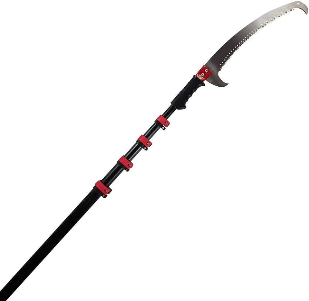 Telescopic Pole Saw 18/24 Ft Extendable Telescopic Landscaping Pole Saw for Pruning and Trimming Branches and Leaves (7.2M)