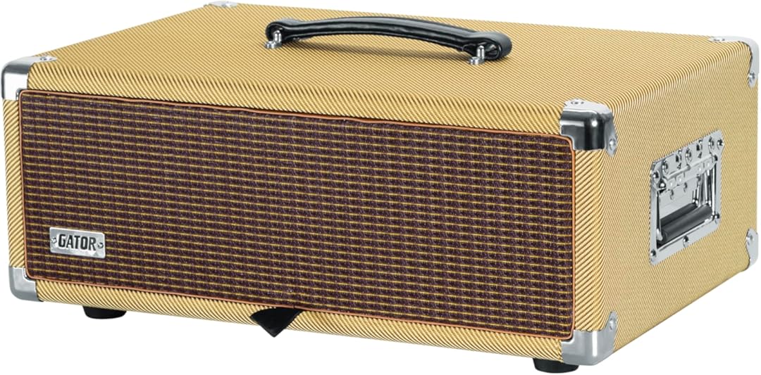 Gator Cases Retro Series Vintage Amp Rack Case; 3U Tweed (GR-RETRORACK-3TW)
