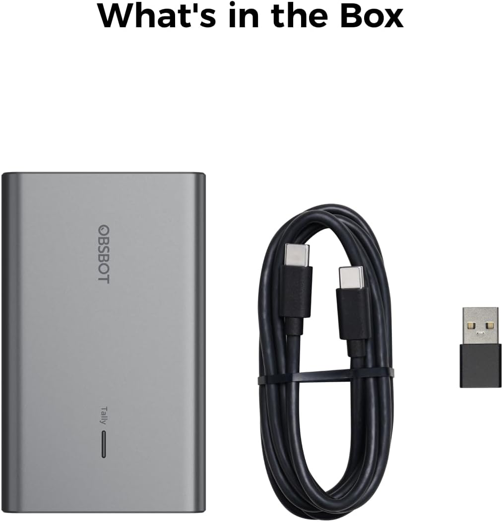 OBSBOT UVC to NDI Adapter, USB-C to NDI Convert, PoE,Micro SD Card Supported, Video Converts Compatible Series Webcam and Other UVC Webcam for Streaming Accessories, Content Creator Kit.