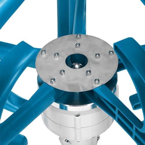 Home Wind Turbine Kit - 12V/24V Vertical Axis Generator with Blades & Controller, Efficient Horizontal Wind Power System for Residential Use, Three-Phase Permanent Magnet Technology