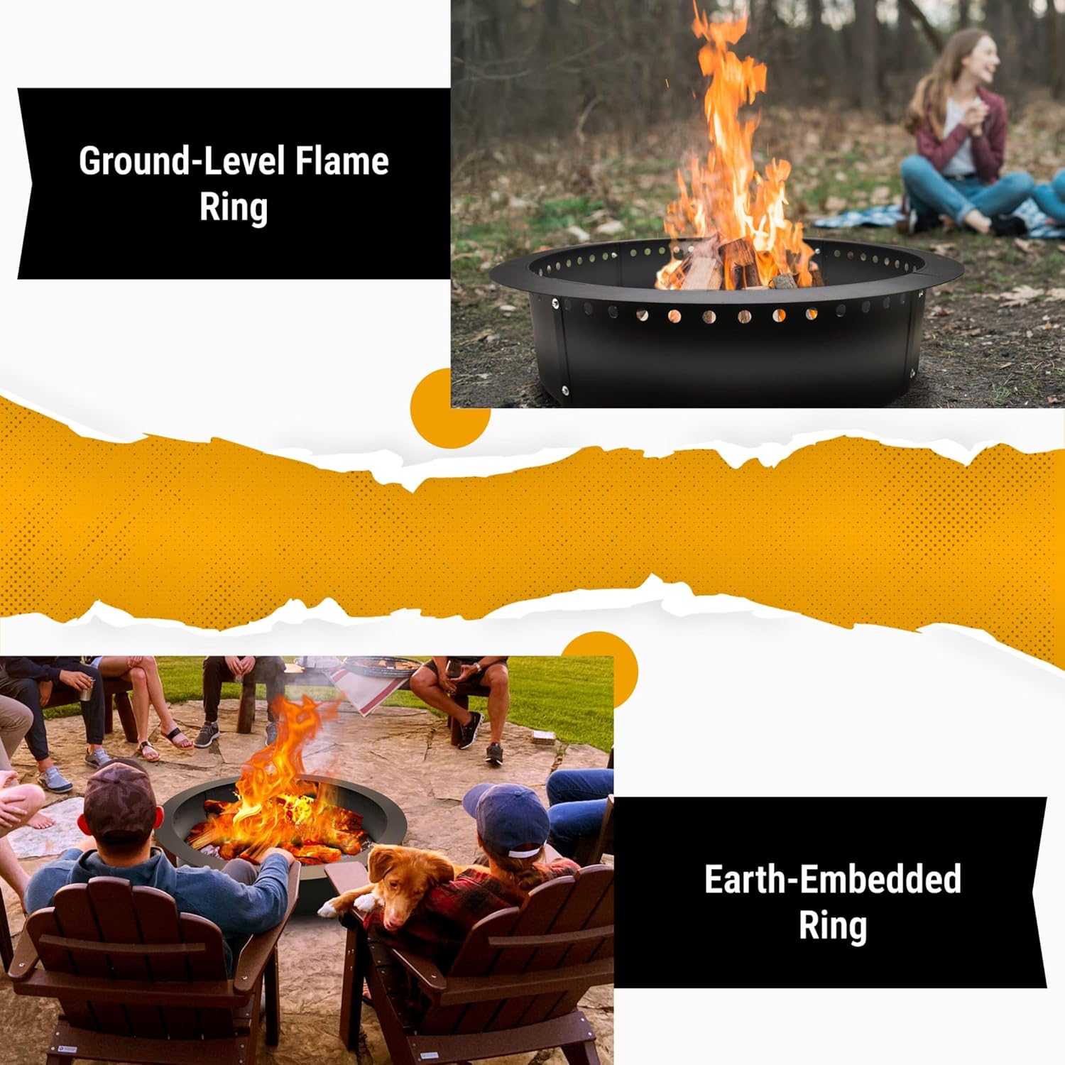 FEBTECH Fire Pit Ring Smokeless - 45