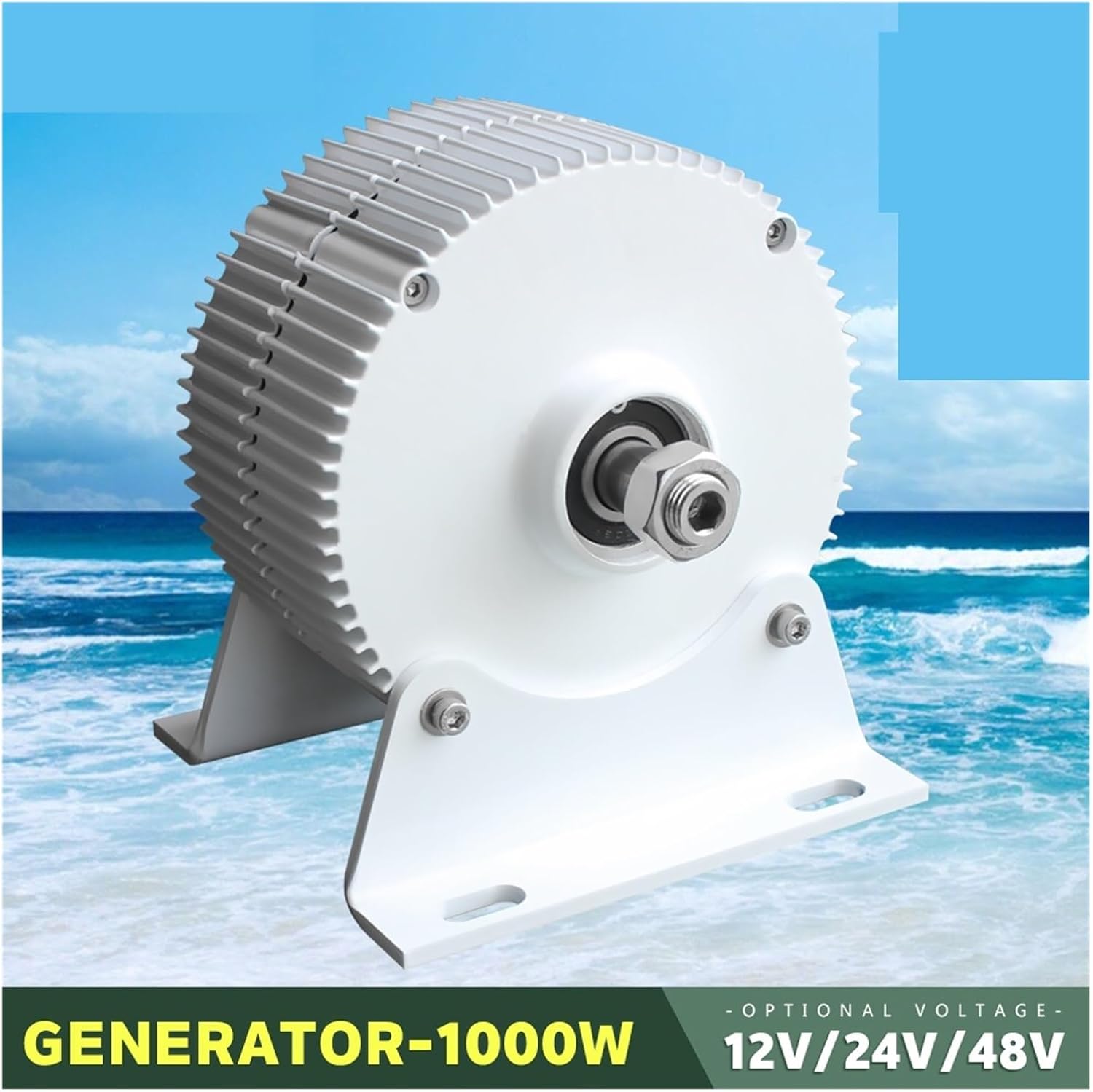 Wind Turbine Generator 1000w 12V 24V 48V 750 RPM AC DC Power Magnetic Dynamo Water Turbine Hydro tor Low Starting Speed for Home(Type 2,48V_1000W)