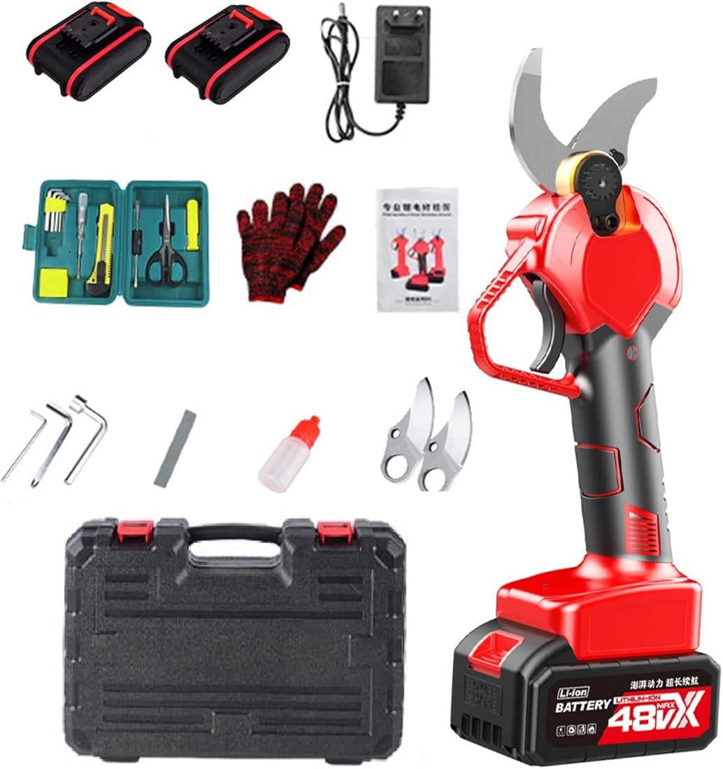 Electric Pruning Shears, Cordless Pruner Scissors Secateurs, Trim Pruner 30mm 1.2