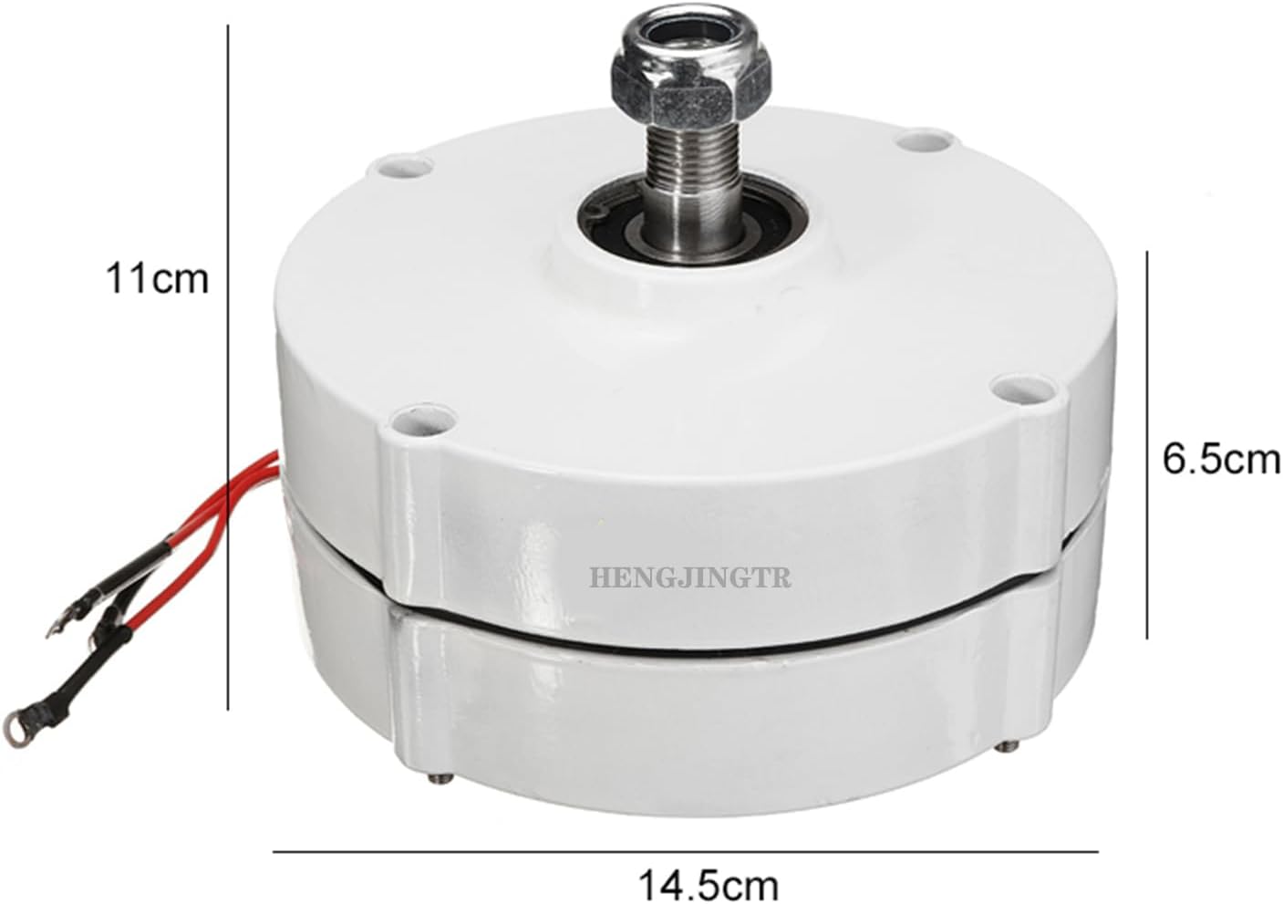 12000W 110V/220V 3 Phase Gearless Permanent Magnet AC Alternators for Wind Water Turbine Diesel Engine for Wind Turbine Water Turbine(White,with Base)