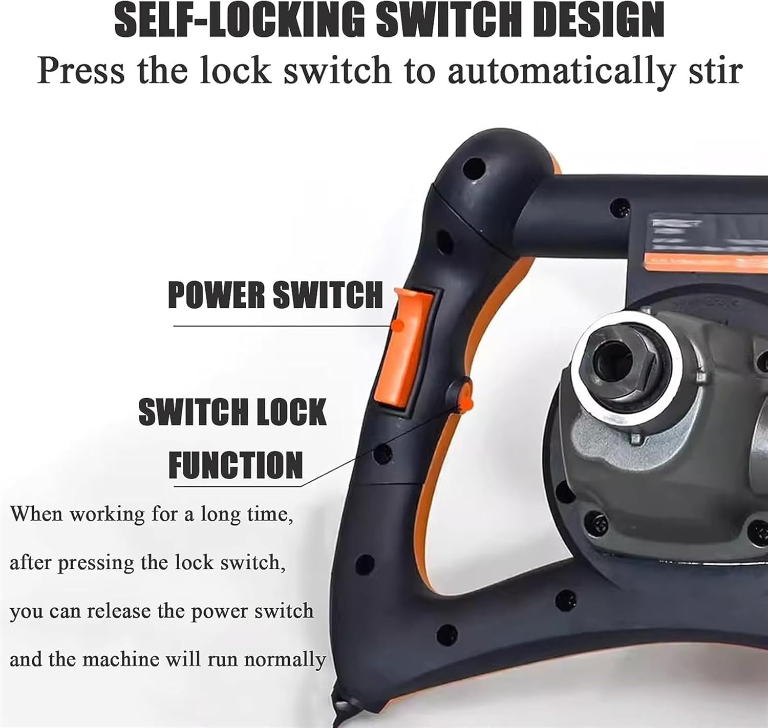 1400W Automatic Paint Mixer Machine, Power Air Agitator, Electric Tank Mixer Machine, Two Gears are Adjustable, 0-460rpn Gear Speed, for Ink Dissolver Agitator(