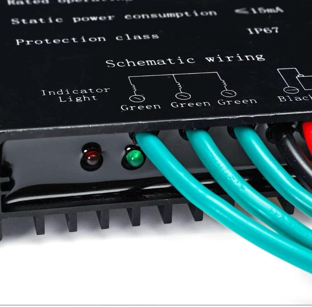 3000W Wind Generator Controller DC 12V 24V 48V 220V IP67 Waterproof Auto-Recognition Wind Turbine Charge Controller for Renewable Energy Systems,12V