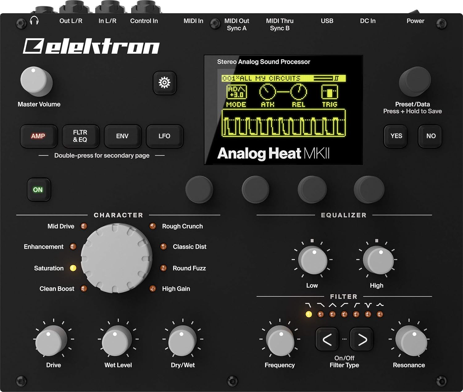 Elektron Analog Heat MKII Tabletop Stereo Analog Distortion Filter and EQ