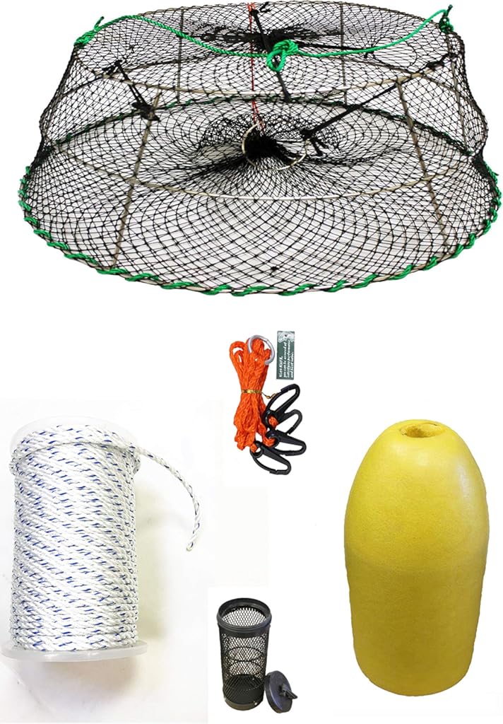 KUFA Sports Tower Style Stainless Steel Prawn Trap with Prawn Trap Accessory Combo (CT77+PHM3+HA2)