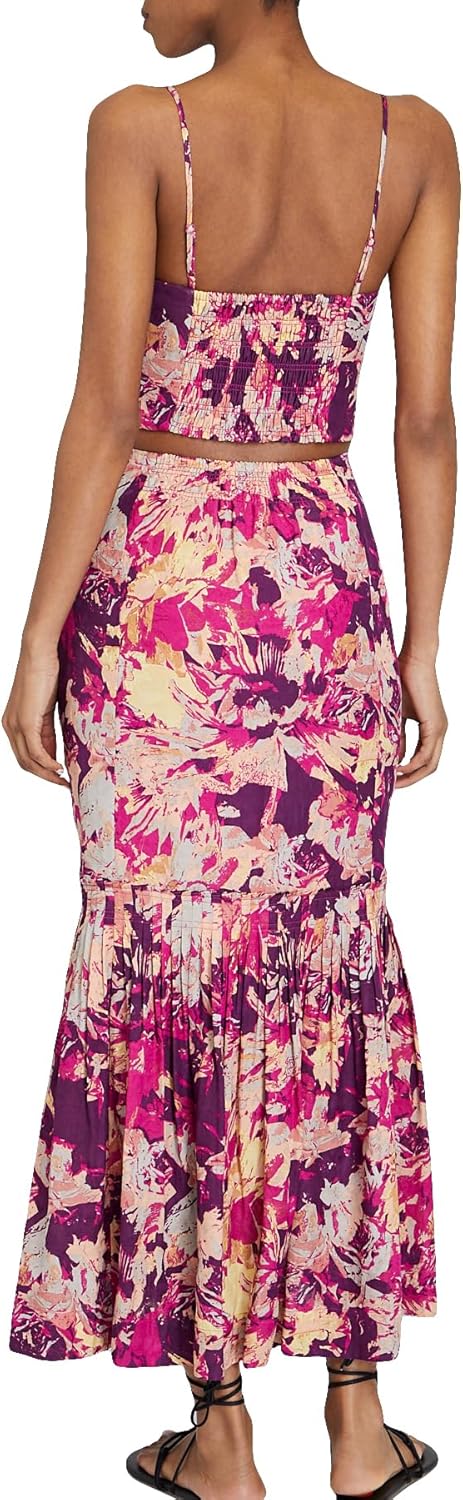 Club Monaco Women's Tiered Flounce Midi Skirt