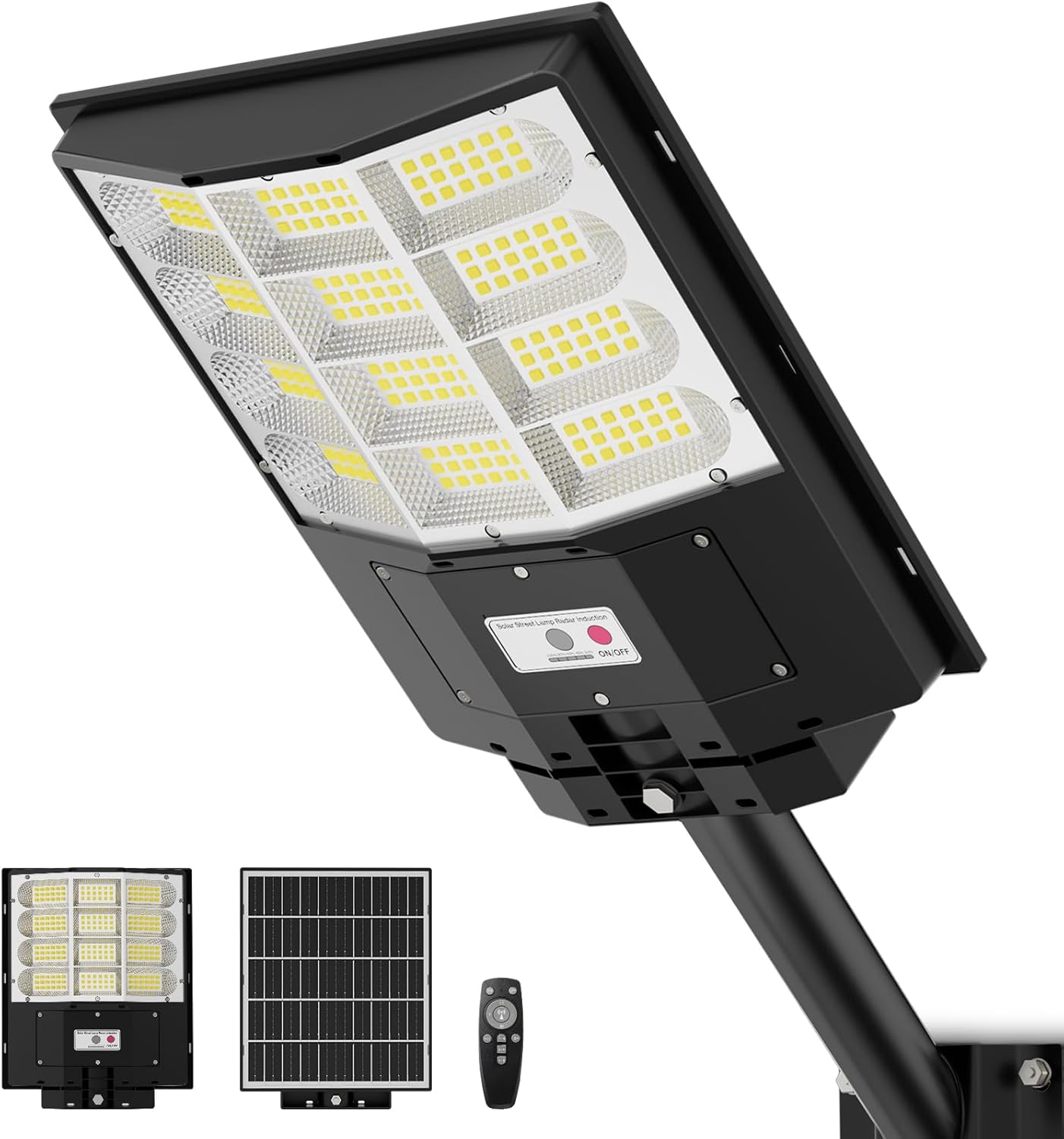 7000W Solar Street Light, Solar Street Lights Outdoor Waterproof IP67, Outdoor SolarLamp with Motion Sensor & Dusk to Dawn - Durable, Energy-Efficient SolarLighting for Garden, Yard, Driveway