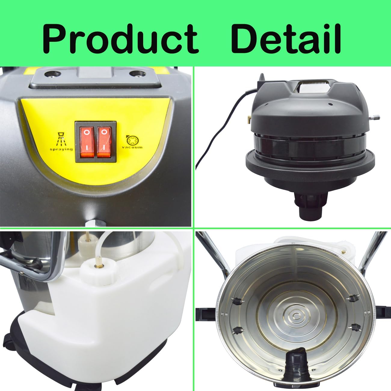 30L Carpet Cleaner Machine, Vacuum Cleaner, 3 in 1 Carpet Extractor Machine for Carpets, Curtains, Sofas, 1000W,110V