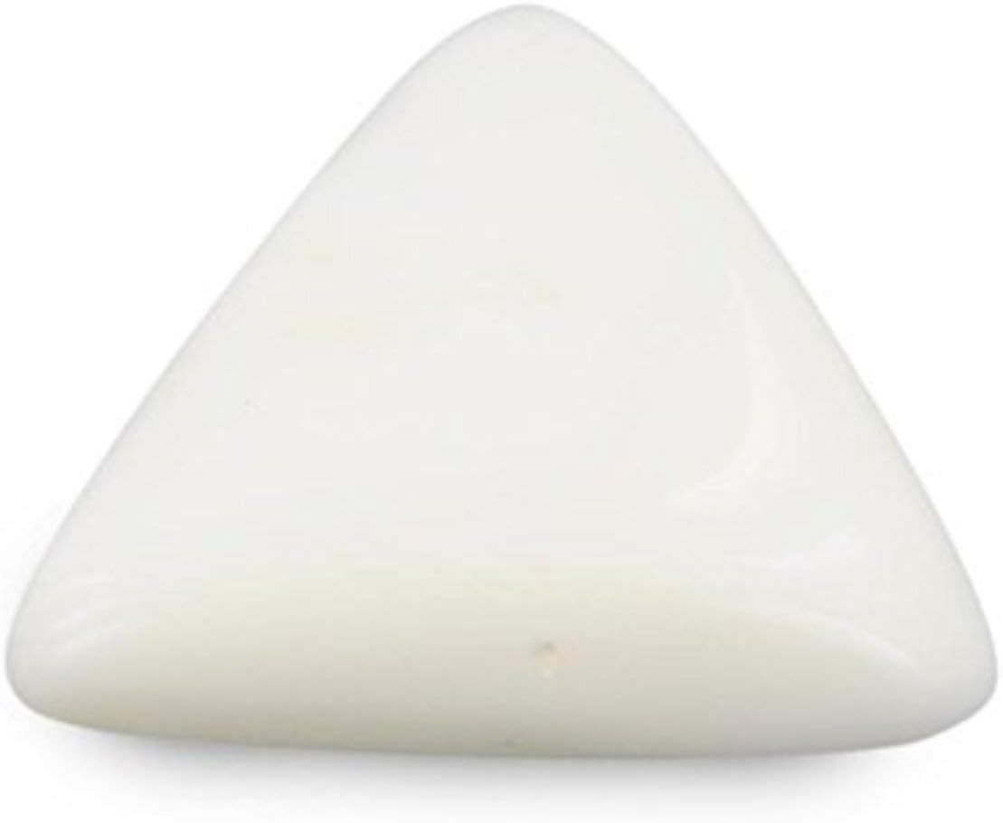 Divya Shakti 12.25 Carat Triangle White Coral (SAFED MOONGA/MUNGA STONE) 100% ORIGINAL CERTIFIED NATURAL GEMSTONE AAA QUALITY