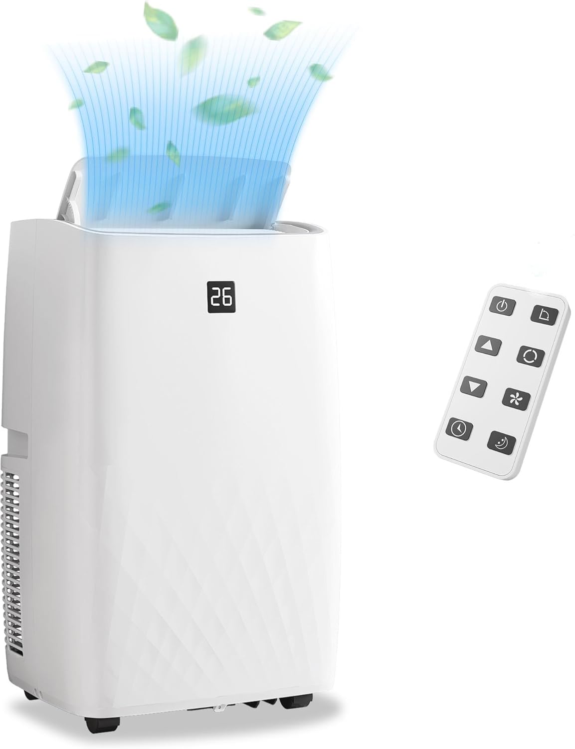 Portable Air Conditioners, 14000 BTU, 3-In-1 Portable Air Conditioner with Fast Cooling, Dehumidifying & Fan, Quiet Operation and Easy Mobility, Remote Control, Enhanced Air Quality for Home & Office