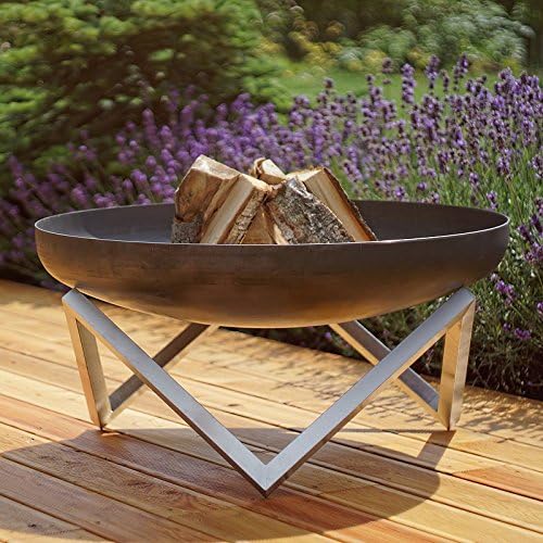 Curonian Memel Solid Steel Large Fire Pit