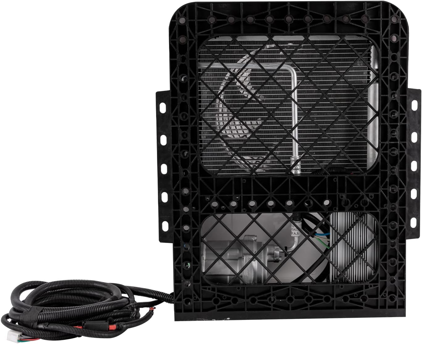 Universal Electric Air Conditioners, 950W 24V Truck Cab Air A/C Conditioner with Remote Control Mini Split AC System For Cab Within 6 ㎡ 1000-3000rpm adjustable Speed (24V)