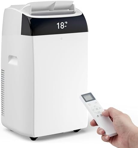 Portable Air Conditioner 12000 BTU Cools Rooms Air ConditionerUp to 500 Sq.Ft, 3 - In - 1 with Built In Dehumidifier Fan Modes, Ultra Quiet