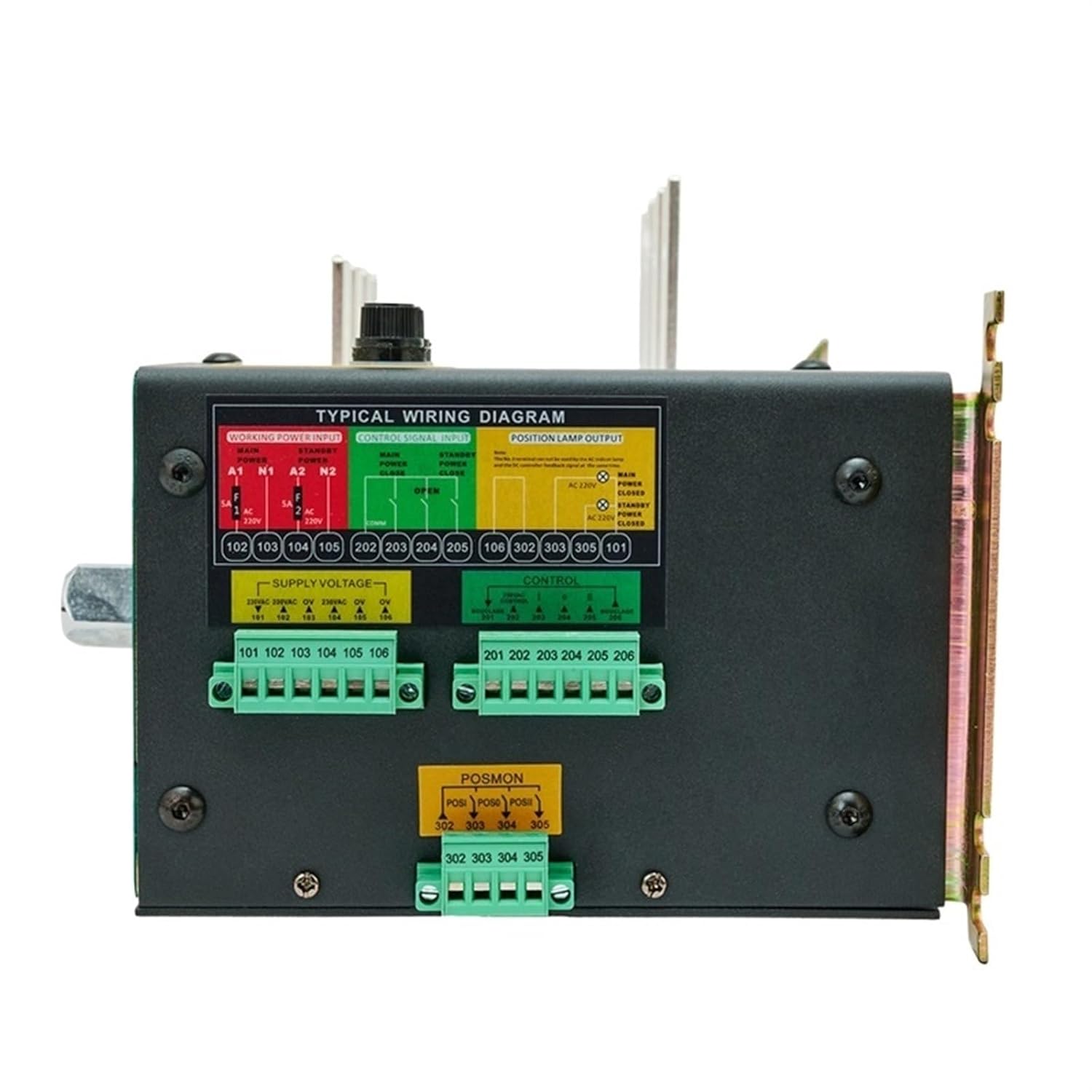 ATS 630a 800A 4p Controller Automatic Transfer Switch Three Phase Smart Intelligent Dual Power Transfer for Generator Set (Color : 800A)