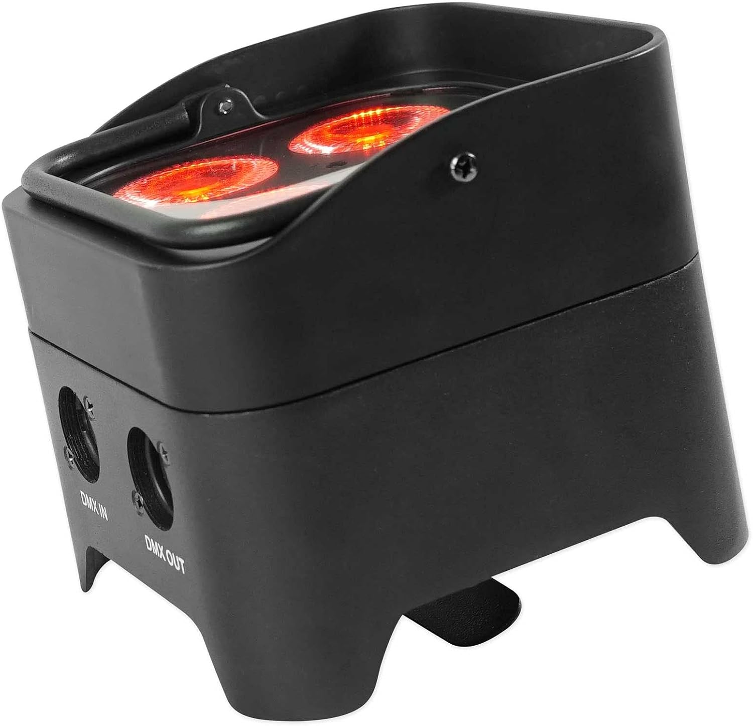 Rockville Best PAR 50 Bundle: (2) Rechargeable Par Can Wash Lights w/Wireless DMX, RGBWA+UV, ROCKFORCE W4 384-Channel Wireless DMX Lighting Controller, MIDI, 3-Items