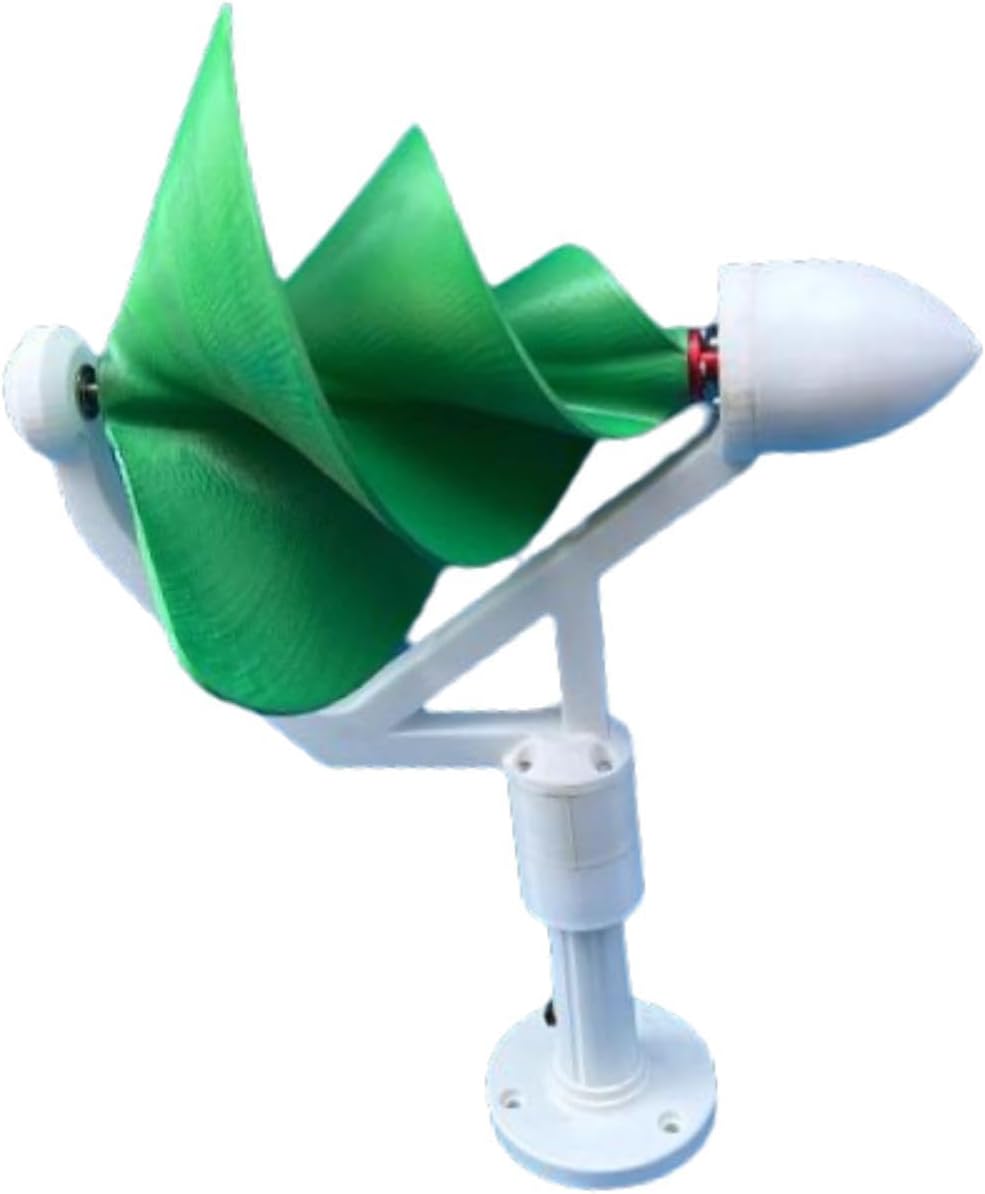 Spiral Wind Turbine Generator, High Efficiency Permanent Portable Direct Replace Three Phase Brushless, for Industrial, Green
