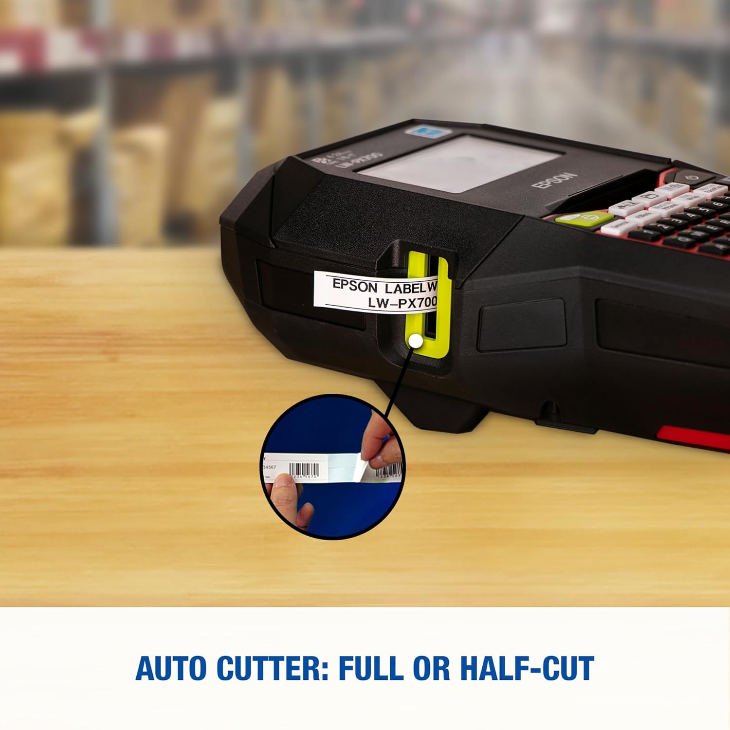 LABELWORKS Epson LW-PX700PCD Industrial Label Maker Kit - Complete Kit with Accessories, Compatible with Large Variety of Tape Types, Portable Handheld Label Printer