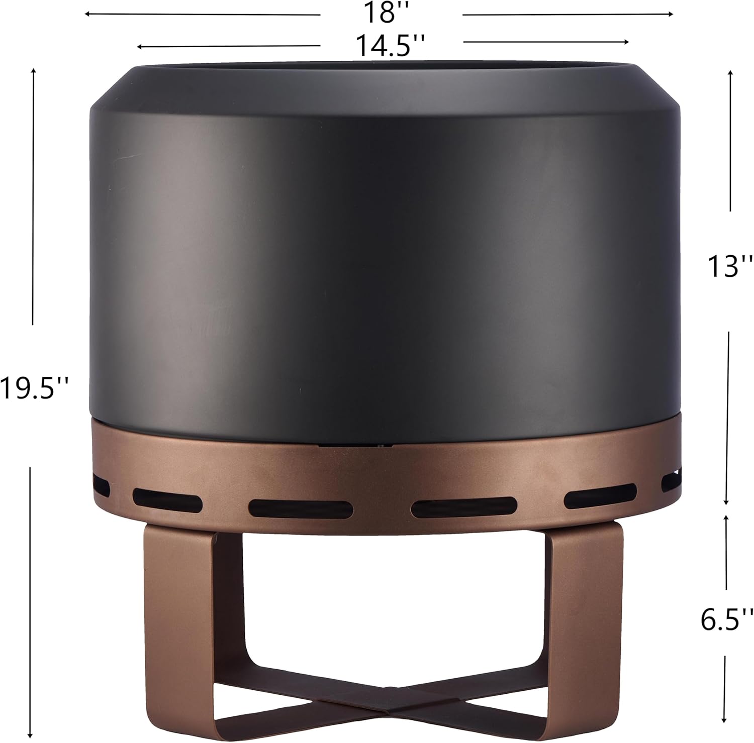 Outdoor Smokeless Fire Pit Stove 18'' for Camping Bonfire, Wood Burning Fire Place Firepit with Stand for Patio Backyard Outside