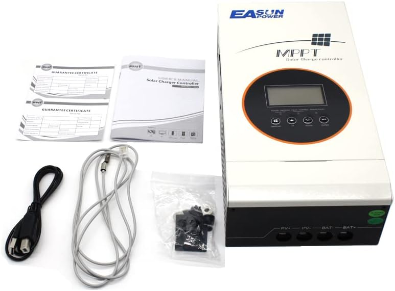 POWLAND 80A MPPT Solar Charge Controller 12V/24V/36V/48V Auto,Max Input 145V Solar Charger,LCD Display Intelligent Regulator for AGM, Gel, Lithium ect