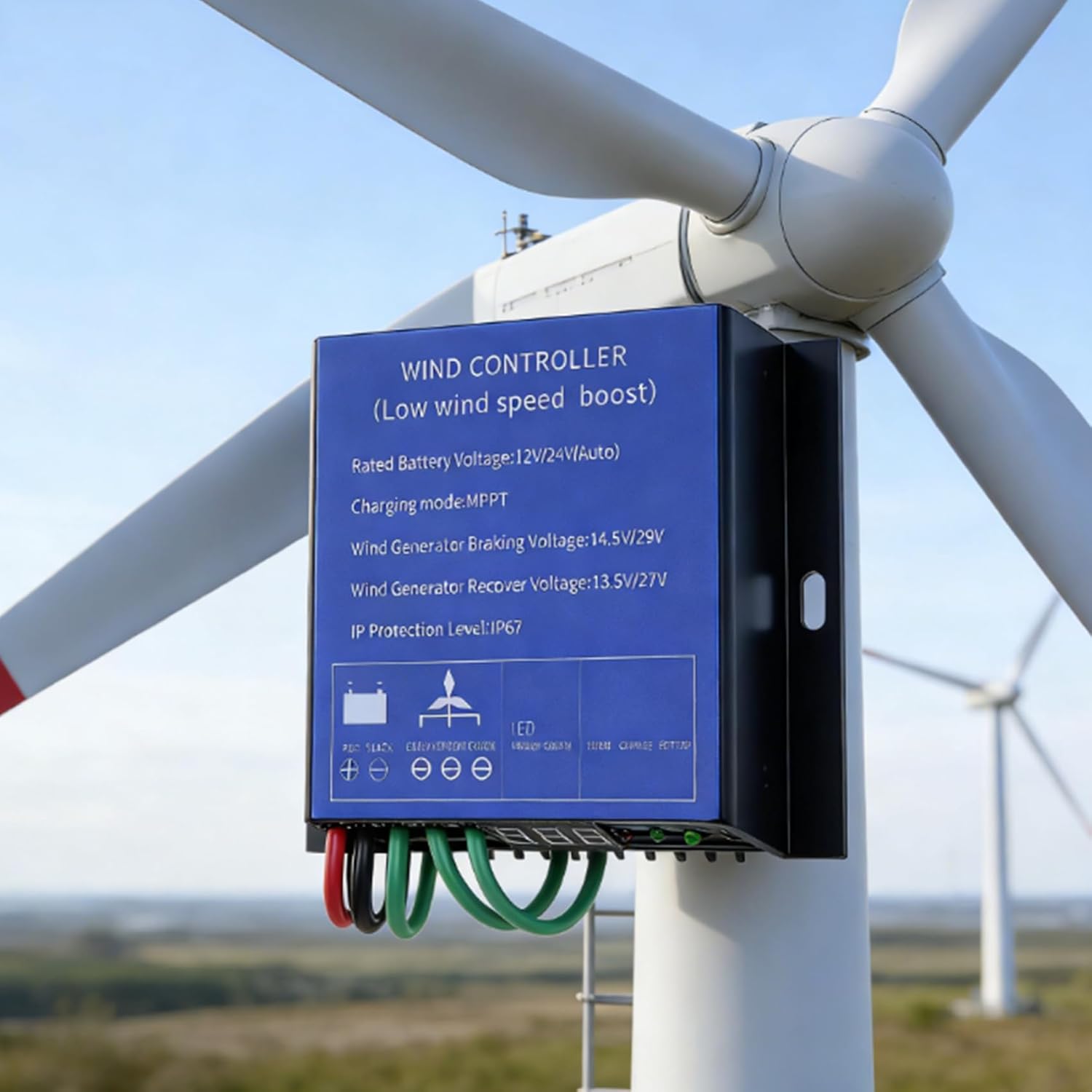 Small Wind Generator Controller 9000W 12V-220V with LED Indicator MPPT Control Method Wind Turbine