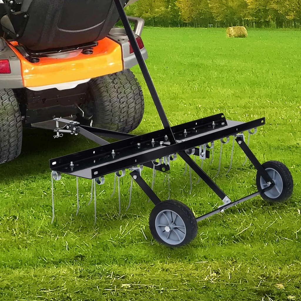 Scarifier Black Steel Large Scarifier Rectangular Industrial, Outdoor Power Equipment, Lawn Aerators & Dethatchers, 147891