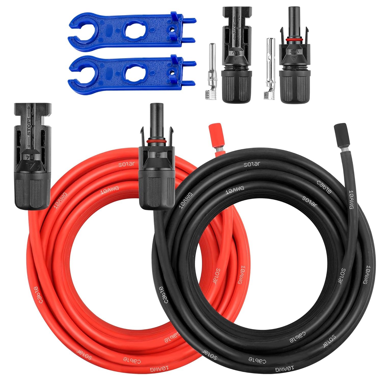 10AWG 15FT XT60 Extension Cable +30 FT 10AWG Solar Panel Extension Cable