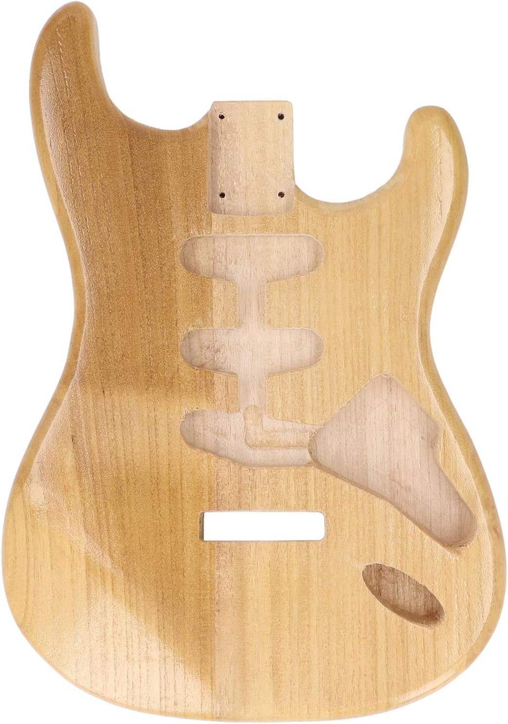 Unfinished Guitar Body, Walnut Wood Blank Triple Single Pickup Hole Electric Guitar Replacement