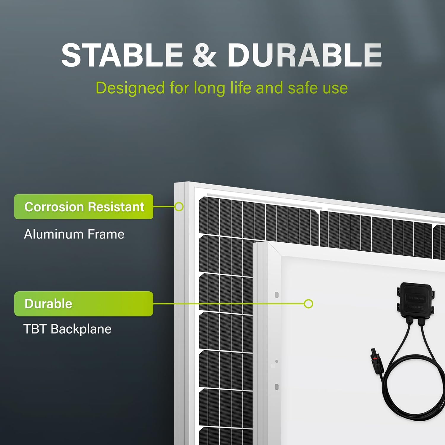 Newpowa 80W(Watt) Solar Panel Monocrystalline 12V 10BB High Efficiency PV Module High-Efficiency Battery Maintainer Power for Battery Charging of Boat RV Camper SUV and Other Off-Grid Applications