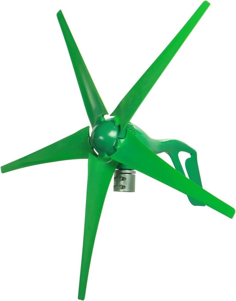 LiuSj JUnSt 9000W 12V 24V 5 Blades Wind Turbine Generator Windmill with Charge Controller, Wind Turbine for Home Camping(Green)