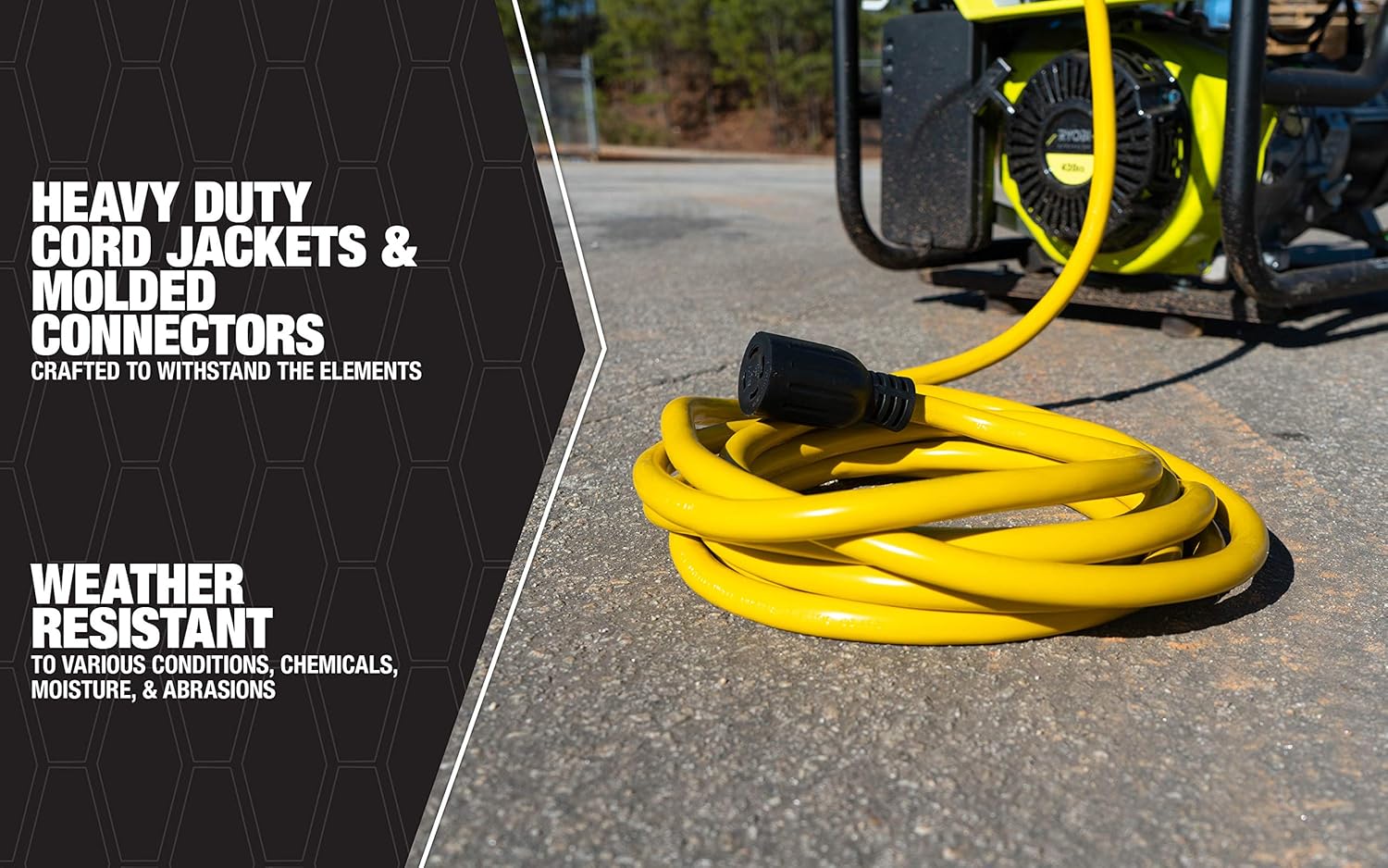 Southwire 10/4 50' STW 30A Generator Cord, L14-30P/R