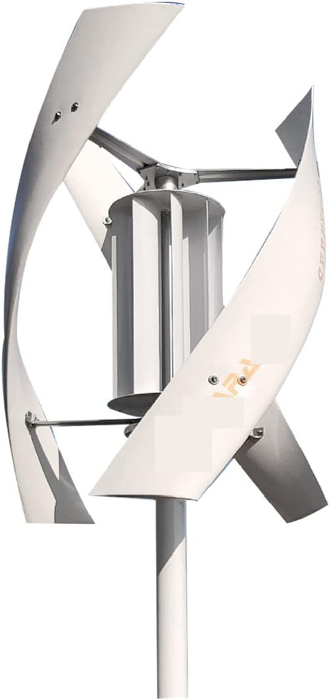 Wind Turbine 2kw Wind Turbine Generator,Vertical Axis Coreless Generator Kit 24v 48v Wind Turbine With Low Rpm Permanent Magnet Alternative Generator (Color : Turbine Only, Size : WHITE_24V_1000W)