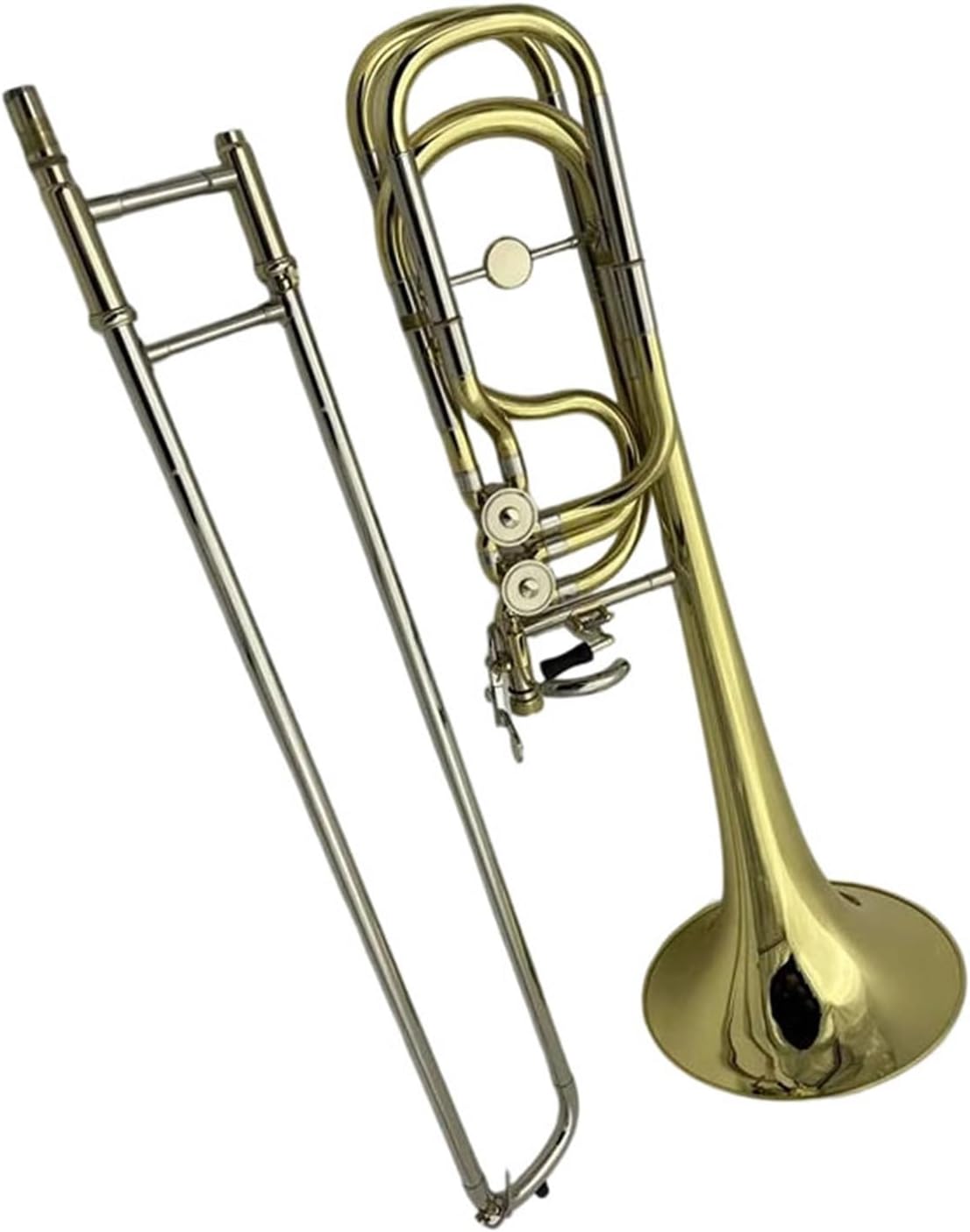 Adult Trombone Instrument Suitable For Beginners Bb/f Brass Plated Double Piston Trombone With Case Accessories