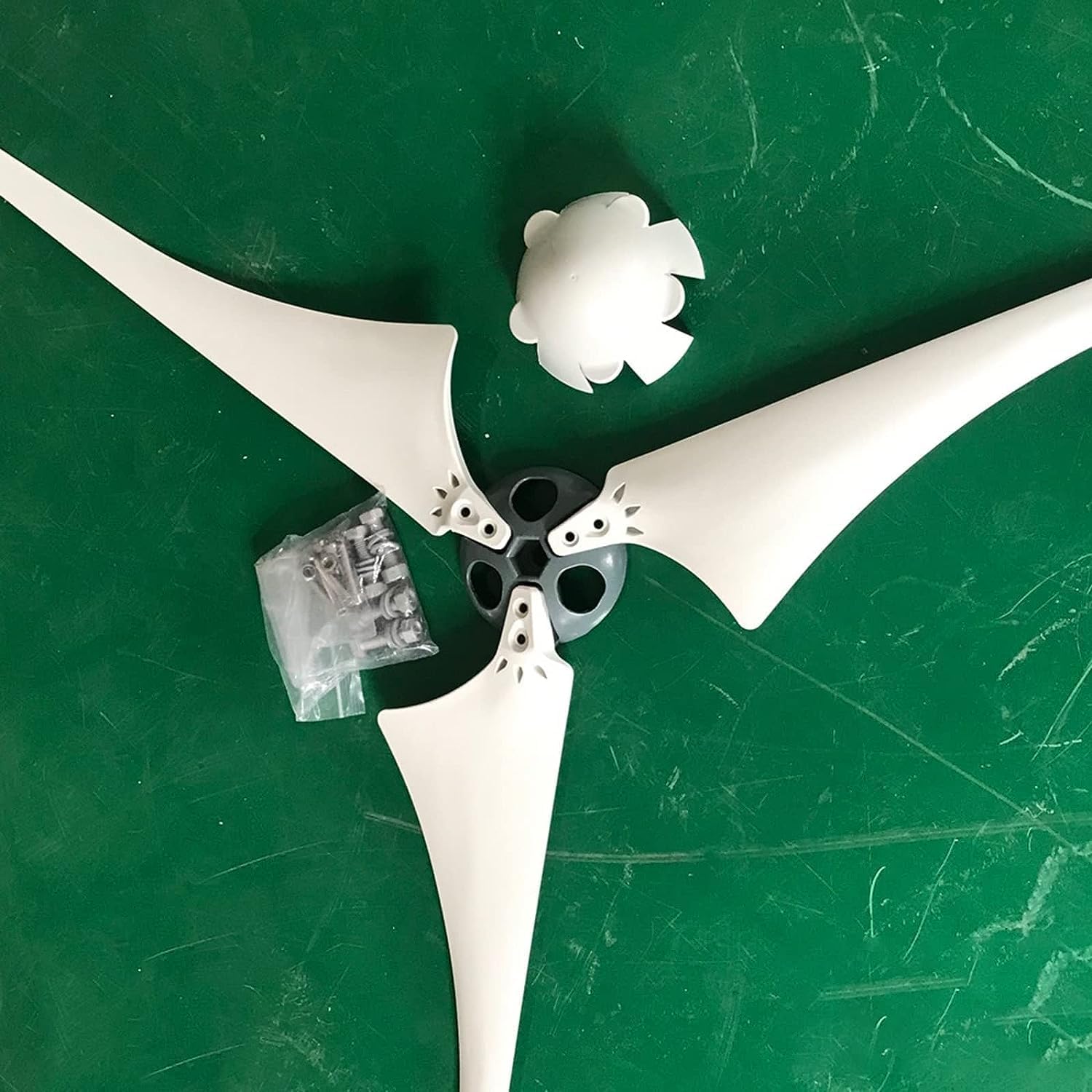 CAJUCA DIY Household Boat 3Pcs 580Mm High Strength Nylon Fiber Blades Windmill Accessories Wind Power Generator Wind Turbine Blades