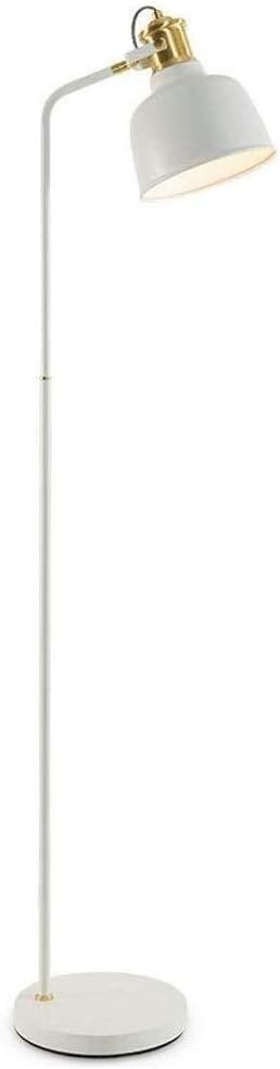 Floor Lamp Standing Lamp for Bedroom Adjustable Iron Floor Lamps LED Vertical Lighting Table Lamp Eye Living Room Study Reading Floor Desk Light Bedroom Bedside Floor Lights (Color : White)