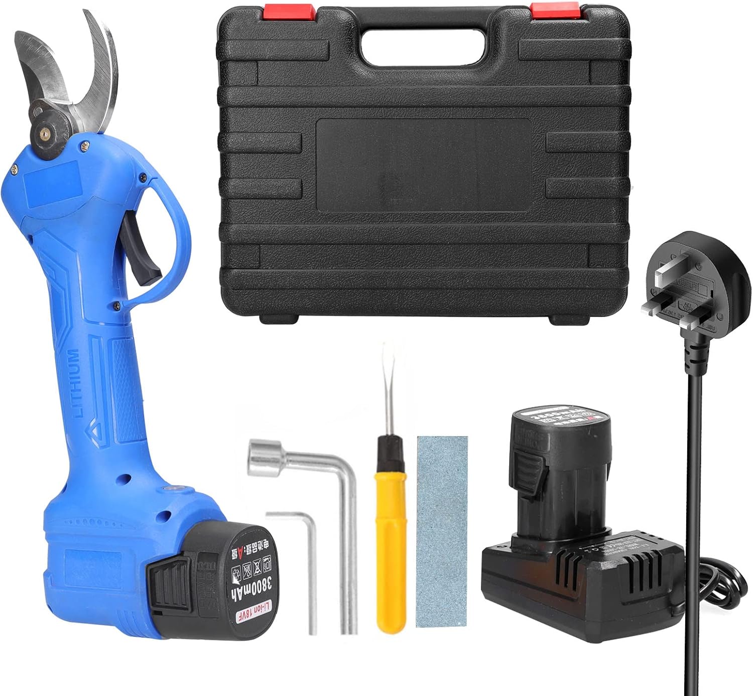 16.8V Cordless Pruner Brushless Motor Electric Pruning Shear 25mm Efficient Fruit Tree Bonsai Pruning Branches Cutter Landscaping Tool