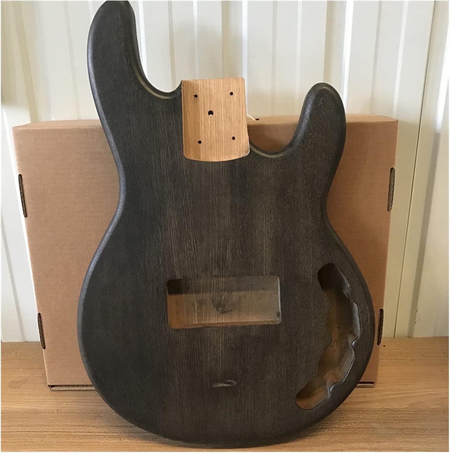 FLFL Electric Bass Guitar Body 40 Inch for ST Electric Guitar Panel Replacement Made of Wood Unfinished Guitar Kit