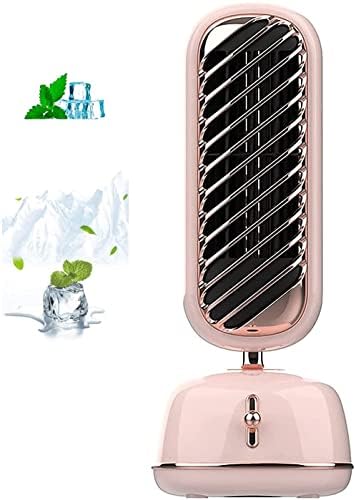 Portable Air Conditioner Fan,3 Speed Personal Evaporative Air Cooler - USB Quiet Air Humidifier, for Desk, Office, Bedroom (Color : White)