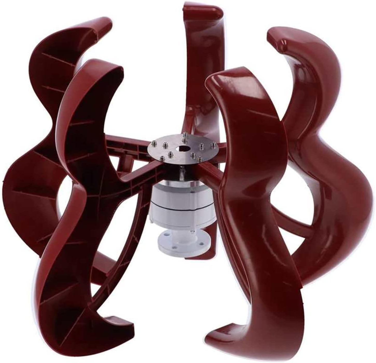 LiuSj JUnSt 9000W 12V 24V 48V Wind Turbine Kit, 5-Blades Outdoor Aluminum Alloy Wind Generator Equipment Red Wind Turbine with Controller