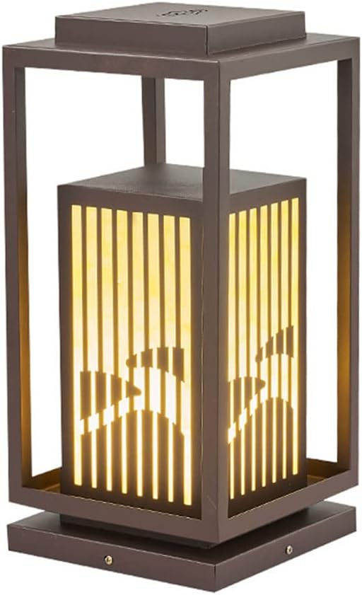 Outdoor Waterproof Lawn Lamp Street Light Post Cap Light Waterproof Post Lamps Headlights Exterior Post Light Fixture Fence Pillar Lamp Anti-Rust Lamp Posts Outdoor Lighting for Exterior Hous