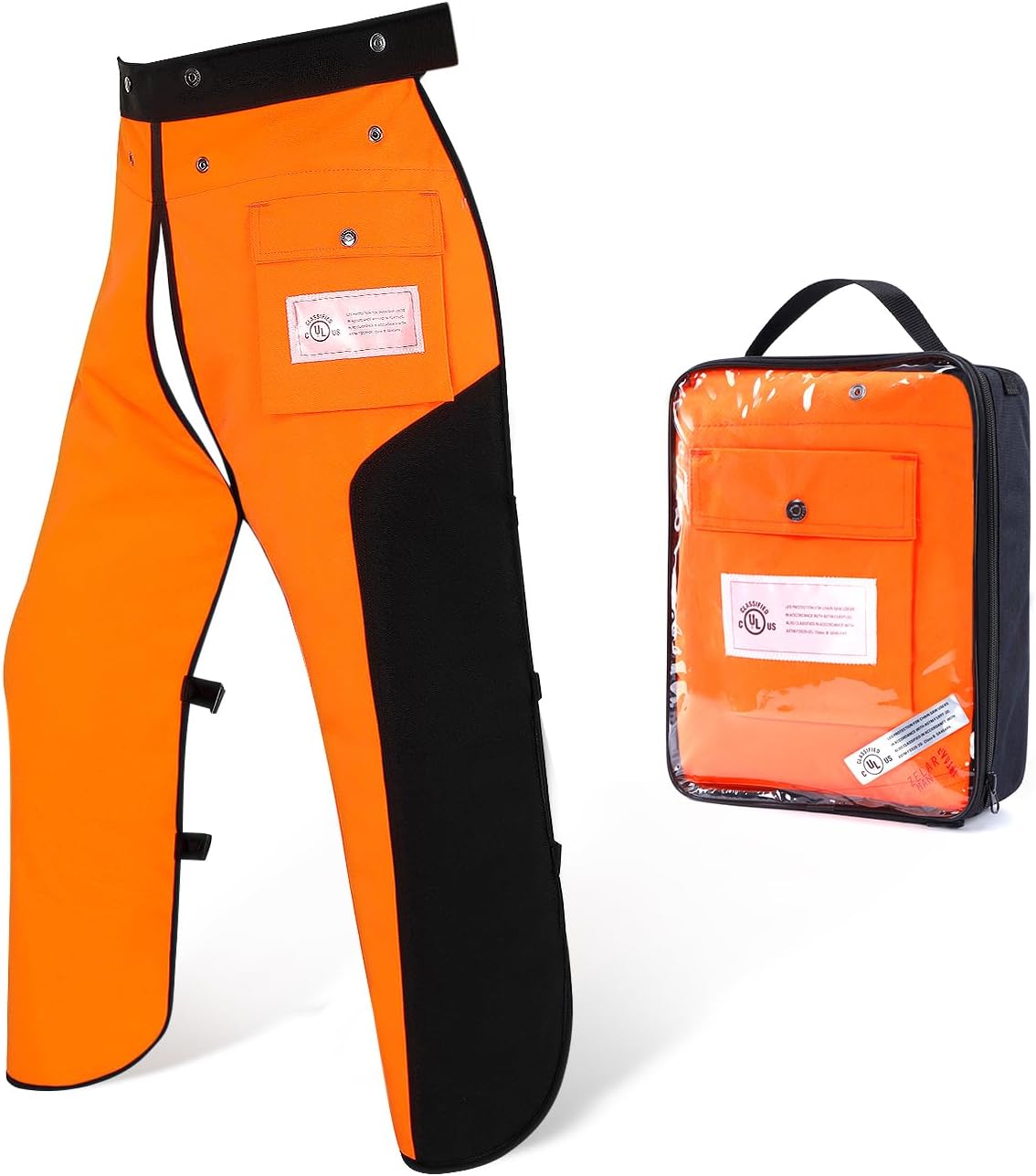 Chainsaw Chaps Apron 8-Layer Wrap for Men/Women Loggers Forest Workers Protective Chain Saw Pants Adjustable