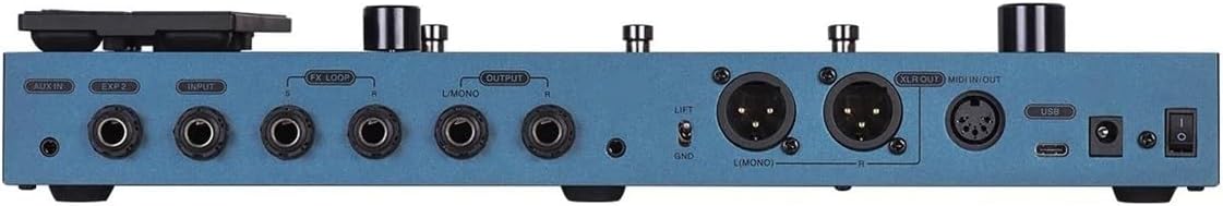 Professional Guitar Effects Pedals Multi function Effects Guitar Amplifier With LCD Touch Screen And 160 Models(With battery1)