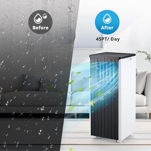 Garvee 8000 BTU Portable Air Conditioner, Compact Room AC w/Remote Control & Full Window Kit. Effectively Cools Up to 350 Sq ft., 24H Timer & Energy-Saving Triple Modes, for Bedrooms & Apartments