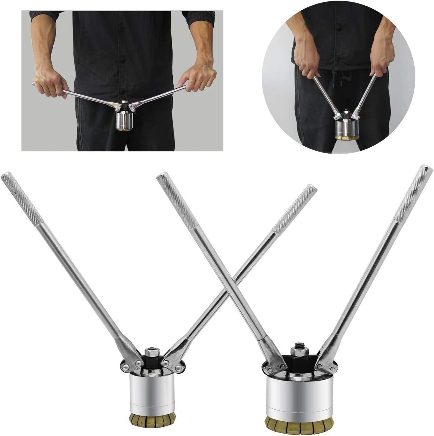 200L / 53 Gallon Drum Cap Seal Crimping Tool, 35mm & 70mm Manual Barrel Sealer, Liquid Packaging Machine for Small & Large Drums, Durable & Efficient Sealing Solution