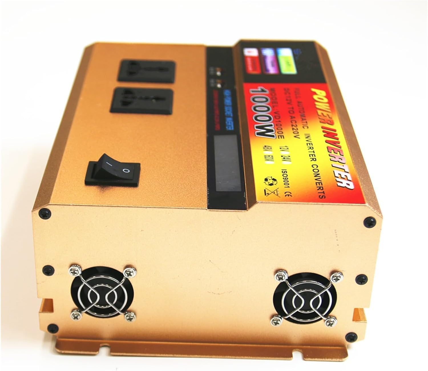 Multifunctional Modified Wave Inverter with LCD Display 1000W Power Converter(24V 220V)