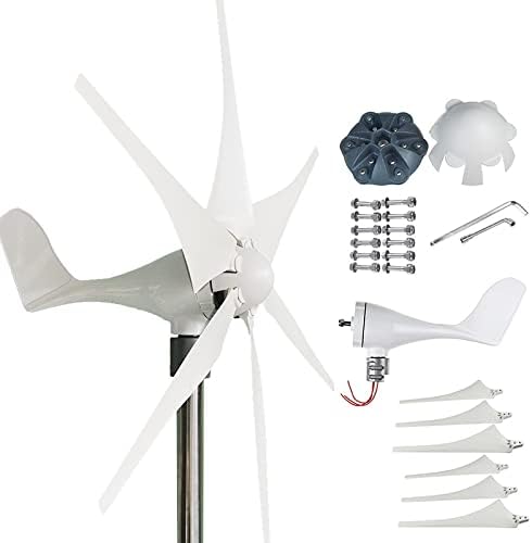 10000W 12V-220V 3/5/6 Blade Wind Turbine Generator Permanent Magnet Wind Turbine Power Windmill Energy Turbine Charge for Home Use