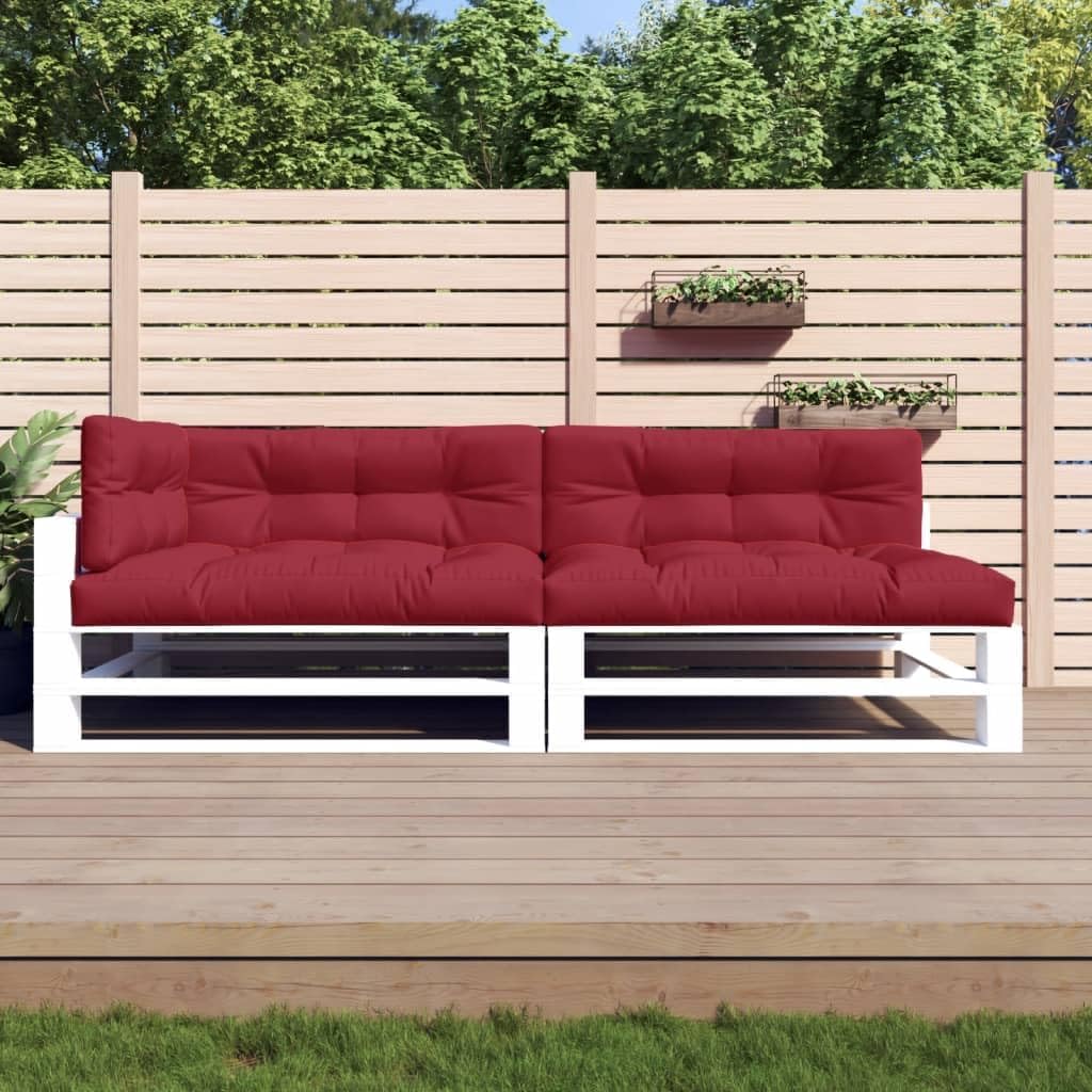 Pallet Cushions 5 pcs Wine Red Fabric Garden Furniture Accessory